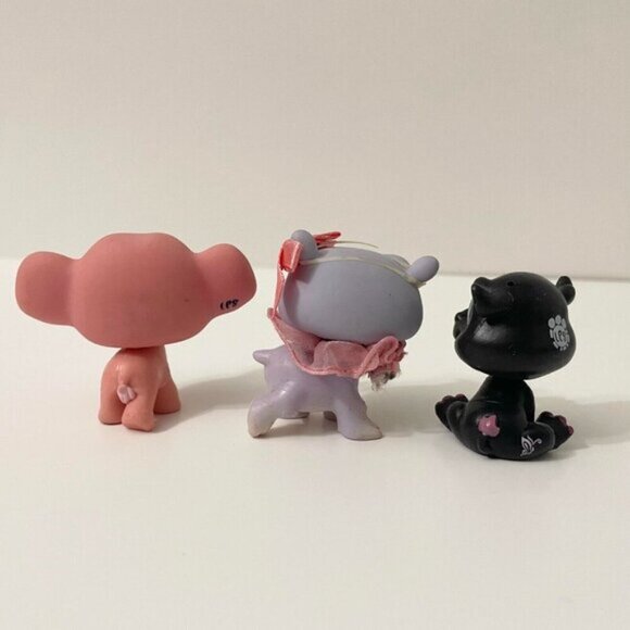 LPS Littlest Pet Shop Lot of 3 Elephant Hippo Yolanda - Picture 3 of 16